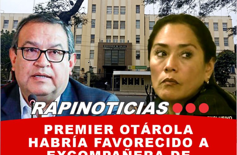 Premier Otárola habría favorecido a excompañera de estudios con contrato por S/28 mil