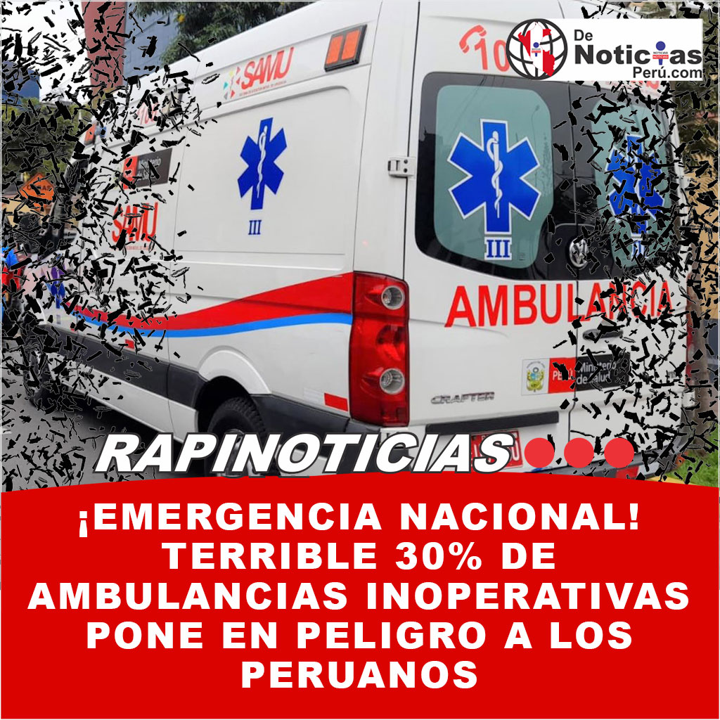 Desastre y Colapso Total en el Sistema de Ambulancias Peruano: Colapso Total: Ambulancias en Mantenimiento, Unidades Irreparables y un Sistema de Salud al Borde del Abismo. ¡Perú en Crisis Sanitaria!