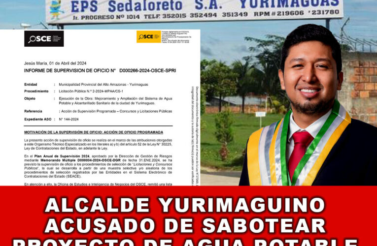 Alcalde Yurimaguino Acusado de Sabotear Proyecto de Agua Potable