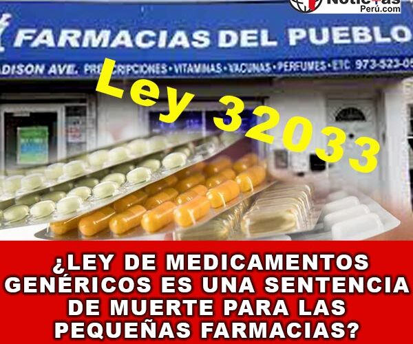 ¿Ley de Medicamentos Genéricos es Una Sentencia de Muerte para las Pequeñas Farmacias?