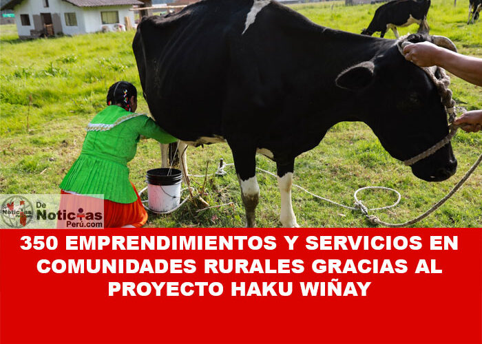 350 emprendimientos y servicios en comunidades rurales gracias al proyecto Haku Wiñay