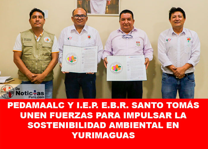 PEDAMAALC y I.E.P. E.B.R. Santo Tomás Unen Fuerzas para Impulsar la Sostenibilidad Ambiental en Yurimaguas