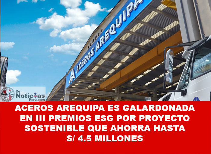 El proyecto de Recuperación de Metales No Ferrosos ha permitido a Aceros Arequipa una optimización de S/ 4.5 millones en su operación y generar ingresos superiores a S/ 12 millones, gracias a la comercialización de los residuos de este proyecto en mercados internacionales.